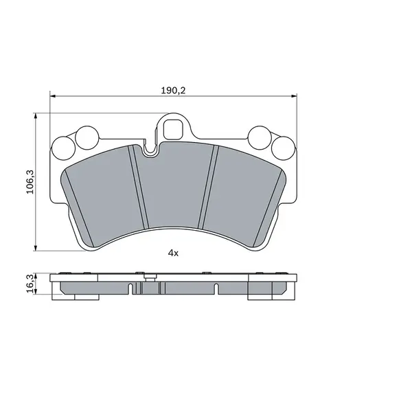 BRAKE PADS FRONT FDB1626 D3512