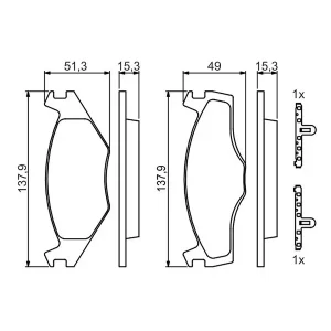 BRAKE PADS FRONT FDB392 D962