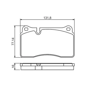 FDB1877 BRAKE PADS FRONT D3650