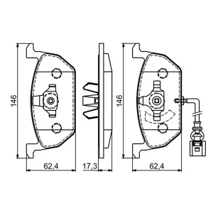 BRAKE PADS FDB4454 D4195 ATE1264