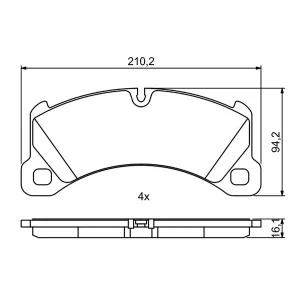 BRAKE PADS FRONT GDB1774