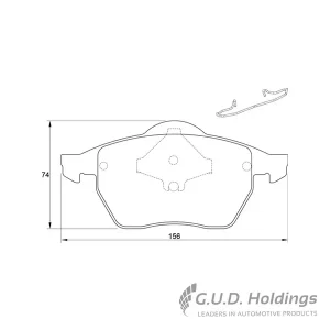 BRAKE PADS FRONT D3184