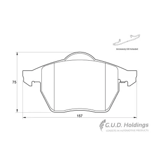 BRAKE PADS FRONT FDB969