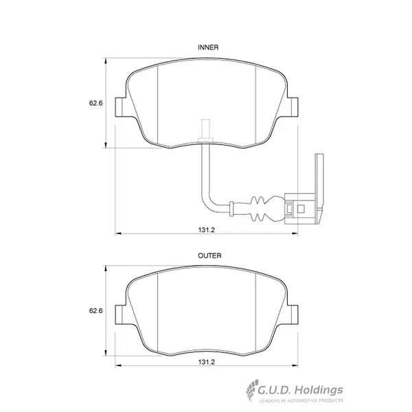 Safeline Brake Pads D3566
