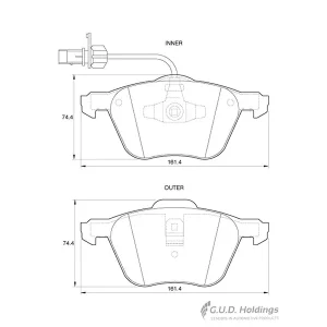 Safeline Brake Pads D3832