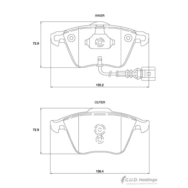 Safeline Brake Pads Front D3961
