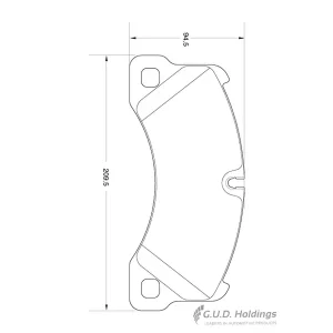 Safeline Brake Pads Front D4104