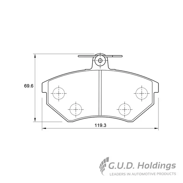 Safeline Brake Pads Front D984