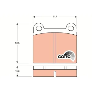 TRW Brake Pads GDB101