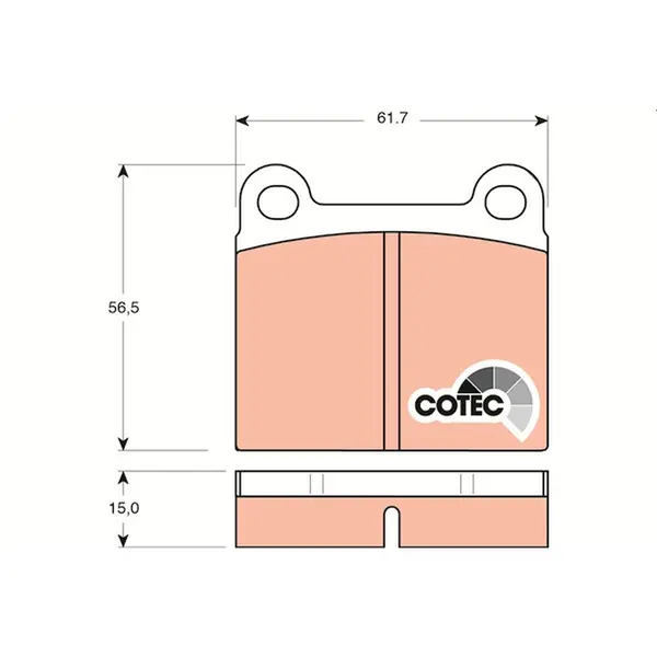 TRW Brake Pads GDB101