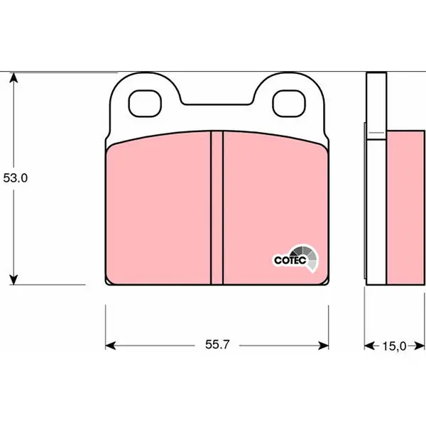 TRW Brake Pads GDB102