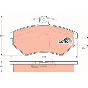 TRW Brake Pads GDB1044