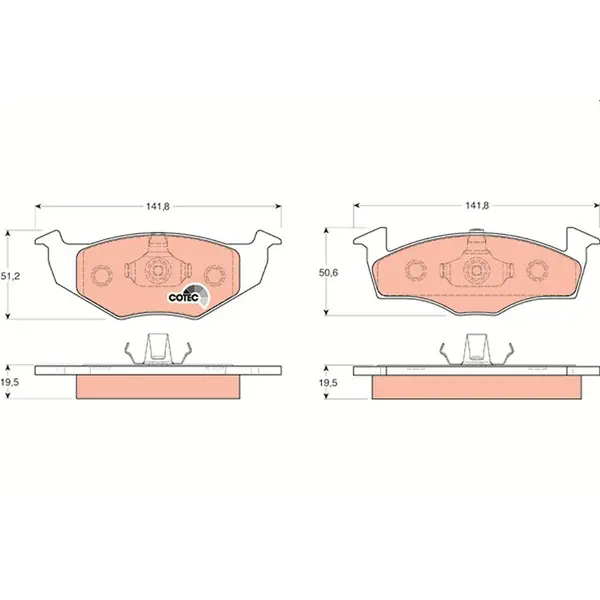 TRW Brake Pads GDB1218
