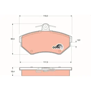 TRW Brake Pads GDB1266