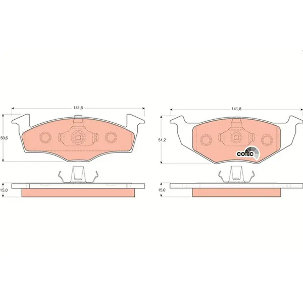 TRW Brake Pads GDB1306