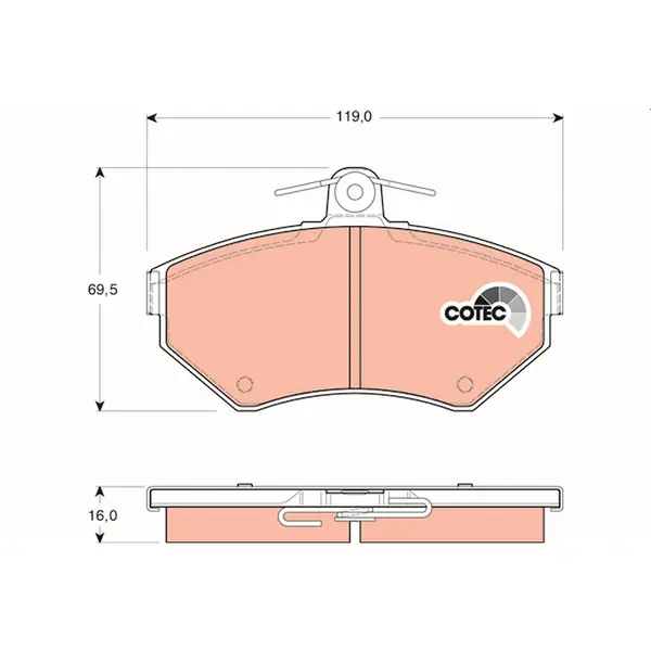 TRW Brake Pads GDB1437