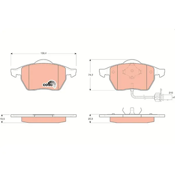 TRW Brake Pads GDB1440
