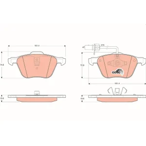 TRW Brake Pads GDB1460