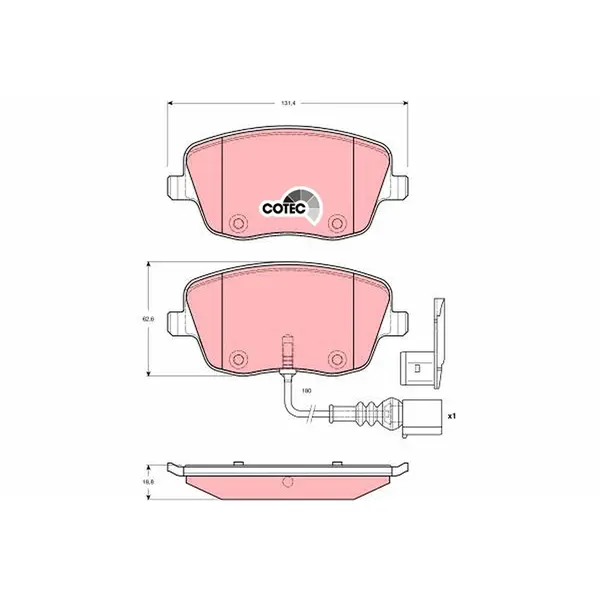TRW Brake Pads GDB1472