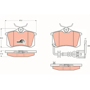 TRW Brake Pads GDB1475