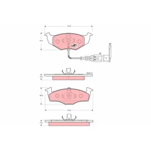 TRW Brake Pads GDB1586