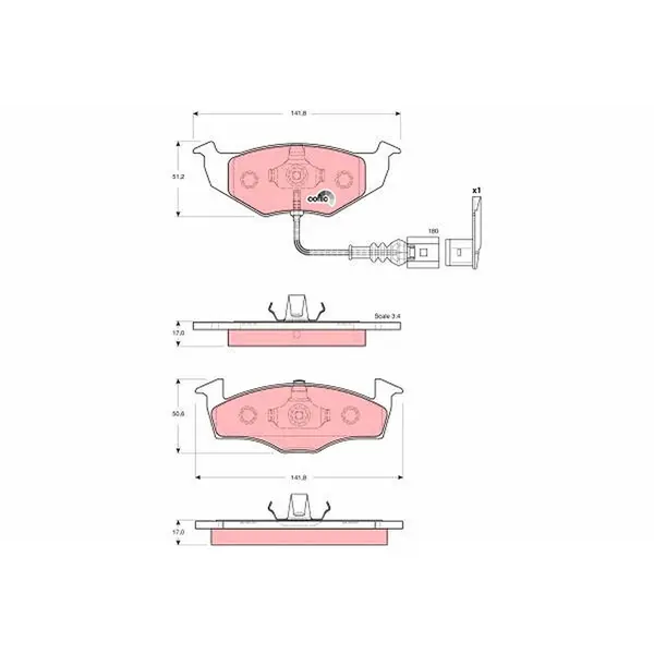 TRW Brake Pads GDB1586