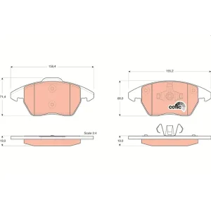 TRW Brake Pads GDB1605