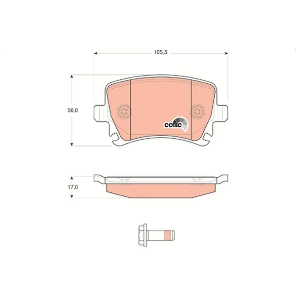 TRW Brake Pads GDB1622