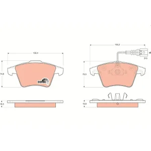 TRW Brake Pads GDB1651