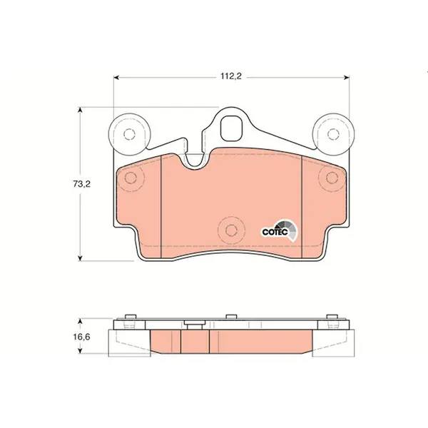 TRW Brake Pads GDB1653