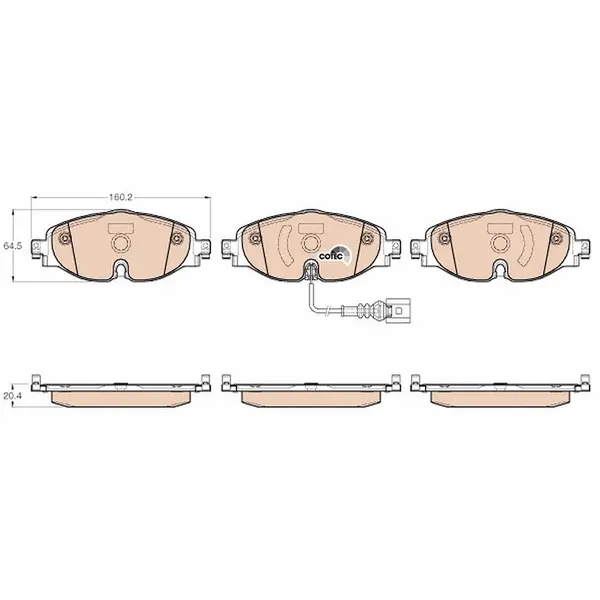 TRW Brake Pads GDB1956