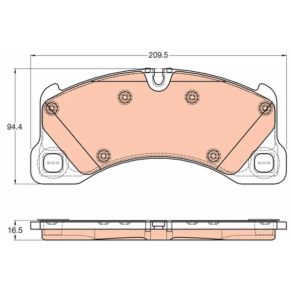 TRW Brake Pads GDB1969
