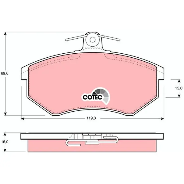 TRW Brake Pads GDB430