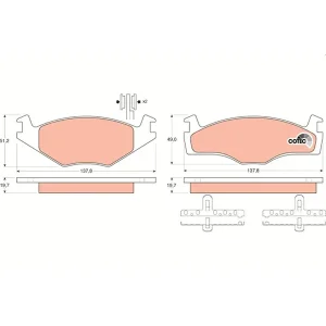 TRW Brake Pads GDB454