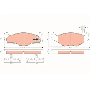 TRW Brake Pads GDB459