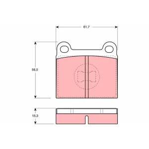 TRW Brake Pads GDB648