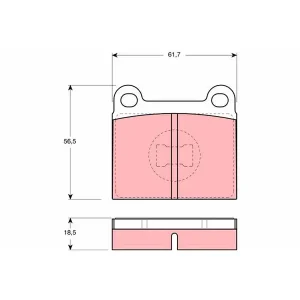 TRW Brake Pads GDB663