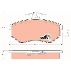 TRW Brake Pads GDB826