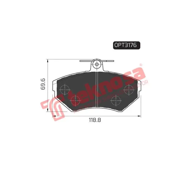 Optima Brake Pads Front OPT3176