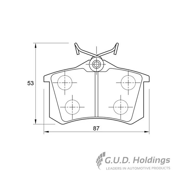 Safeline Brake Pads Rear D985