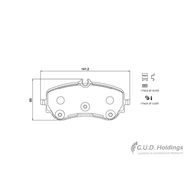 Safeline Brake Pads Rear D4057