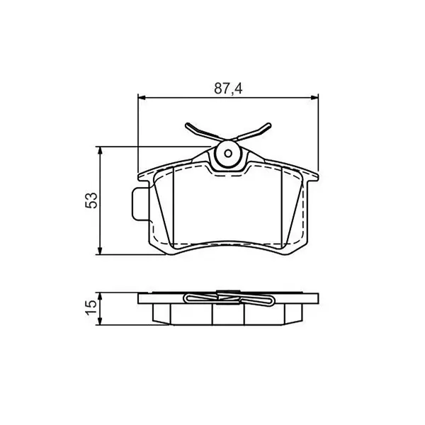 Bosch Brake Pads Rear 0986466683