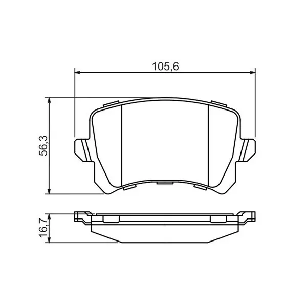 Bosch Brake Pads 0986494344