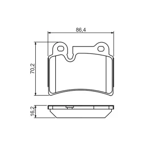 Bosch Brake Pads 0986494210