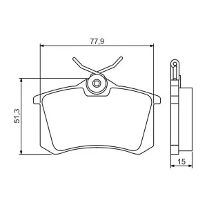 Bosch Brake Pads Rear 0986494387