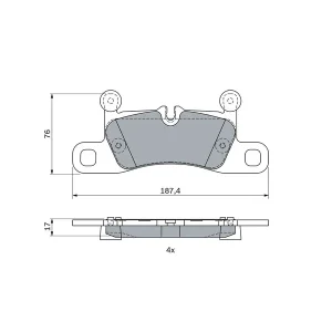 Bosch Brake Pads Rear 0986495371