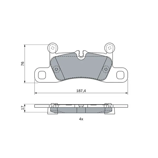 Bosch Brake Pads Rear 0986495371