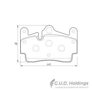 Safeline Brake Pads Rear D3513