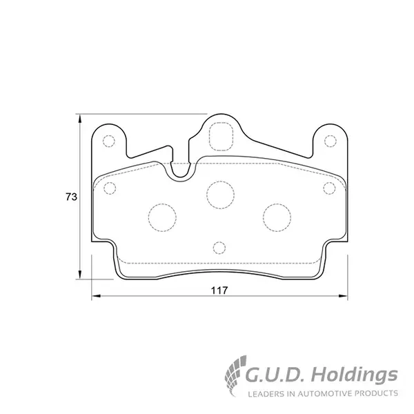 Safeline Brake Pads Rear D3513