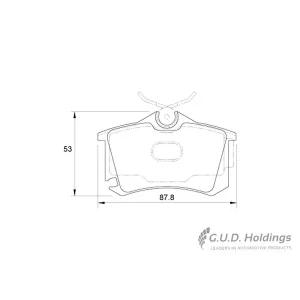 Safeline Brake Pads Rear D3698